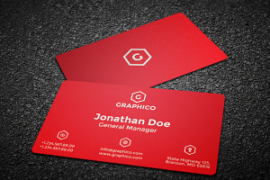 Simple Business Card 10 Colors