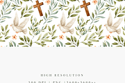 Christian Pattern Seamless, a Decorative Illustration by Pati Charm Studio (Thumbnail 2 of 7)