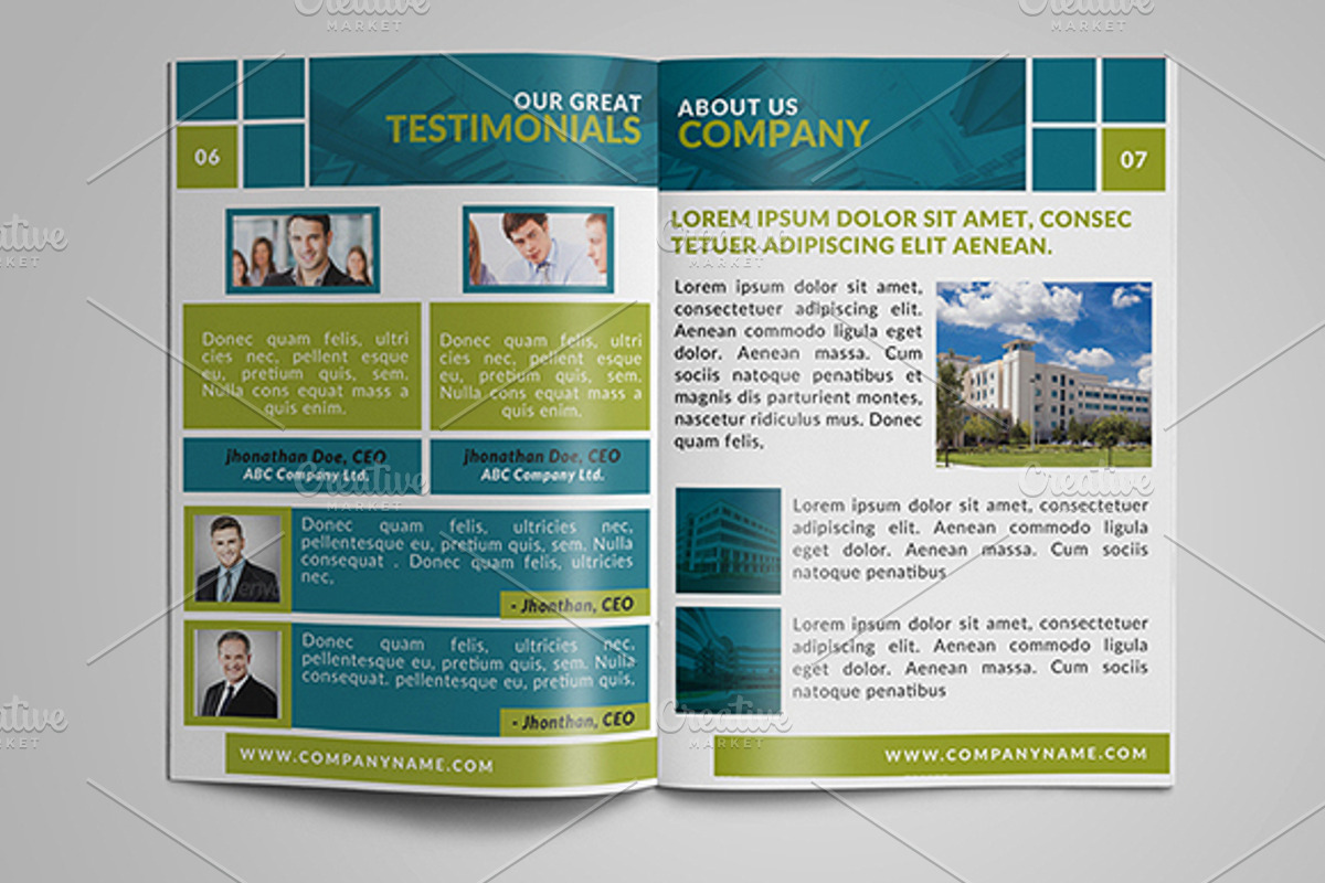 8 Page Corporate Bifold Brochure 2, a Brochure Template by WonderShop (Photo 3 of 5)