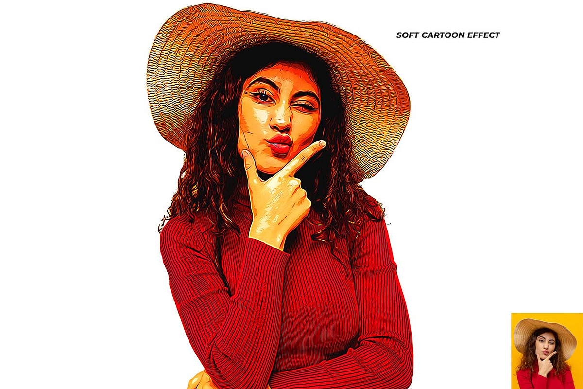 Pop Cartoon Studio FX Photoshop, an Action Add-On by Studio Retouch (Photo 10 of 14)