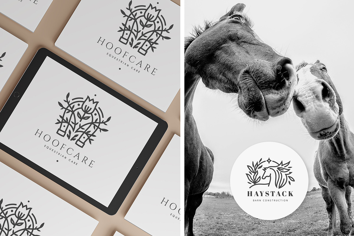 24 EQUINE LOGOS | fully editable, a Branding & Logo Template by Favete Art (Photo 6 of 10)