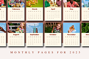 2025 CALENDAR CANVA TEMPLATE, a Stationery Template by The Little Lily Studio (Thumbnail 4 of 5)