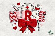 Valentine Nurse Faux Yarn PNG, an Illustration by Craft Nest (Thumbnail 1 of 4)