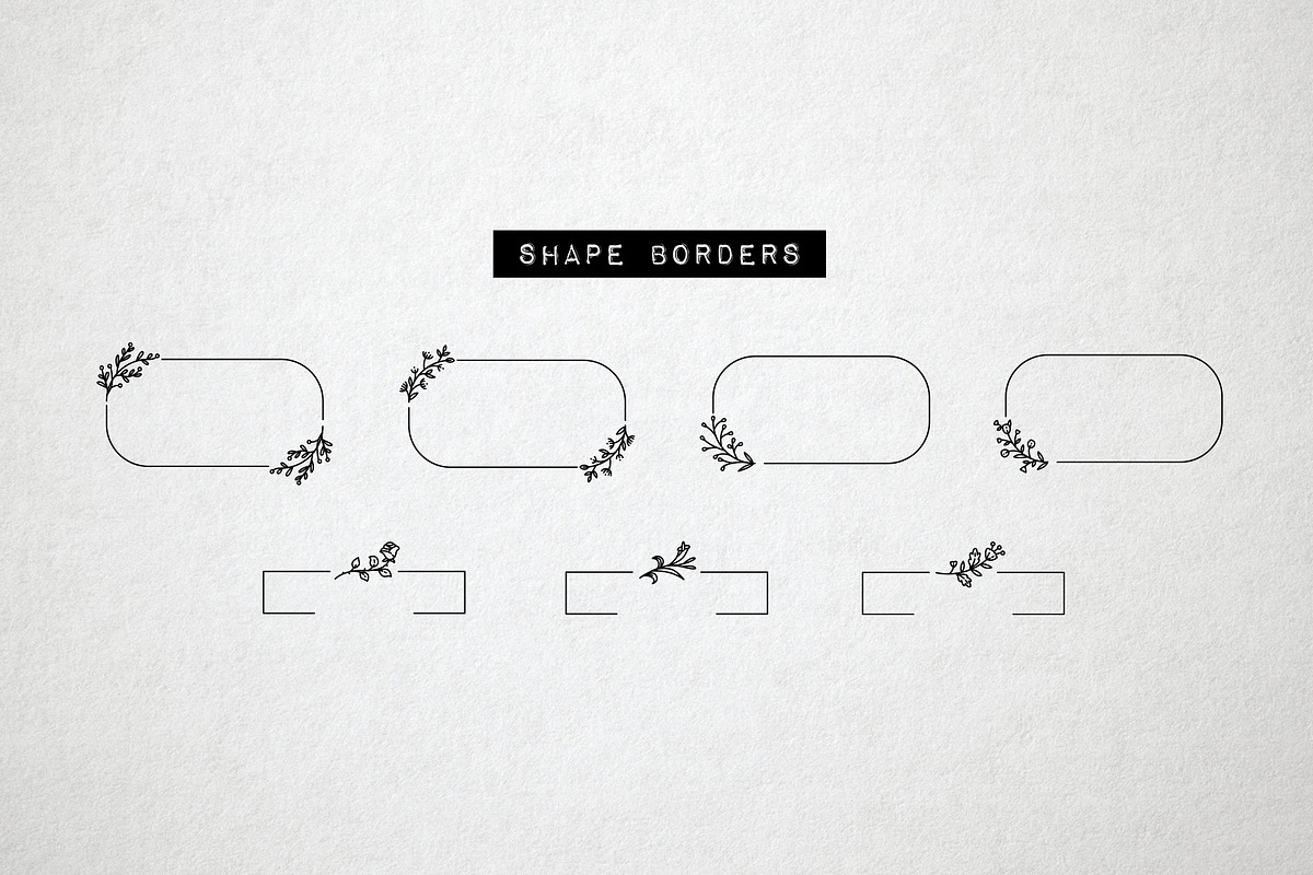 60 Flower Logo Borders, Floral Icons, an Outline Icon by Hatch Design Workshop (Photo 6 of 11)