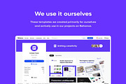 Behance & Dribbble Templates, an UI Kit Template by Lumina_ui_ux202 (Thumbnail 6 of 6)