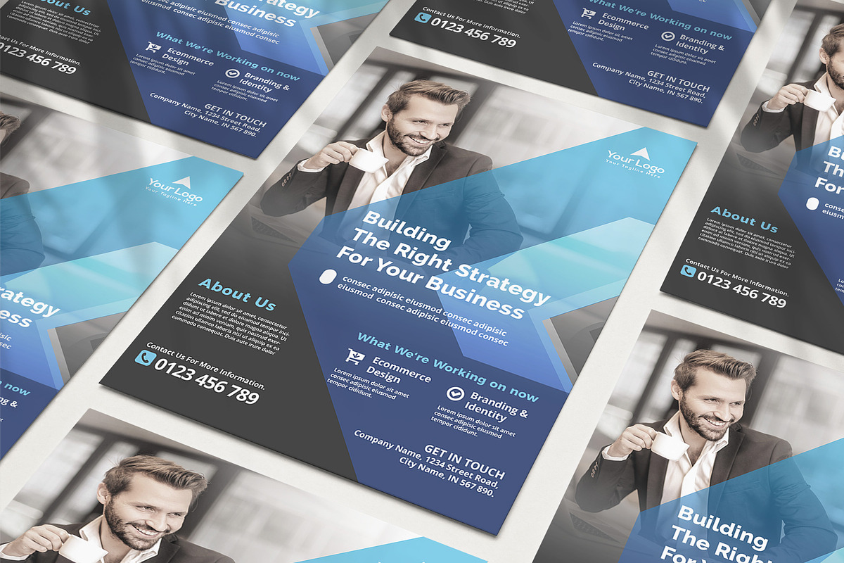 Corporate Bussiness Flyer Template, a Flyer Template by jobnabru (Photo 1 of 2)