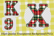 Christmas Plaid Gingham Alphabets, a Seasonal Illustration by Ink Gallery (Thumbnail 4 of 5)
