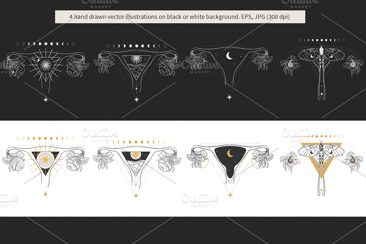 Inside. Vector illustrations, an Illustration by Nadia Murash (Photo 2 of 3)