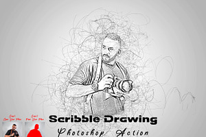 Scribble Drawing Photoshop Action