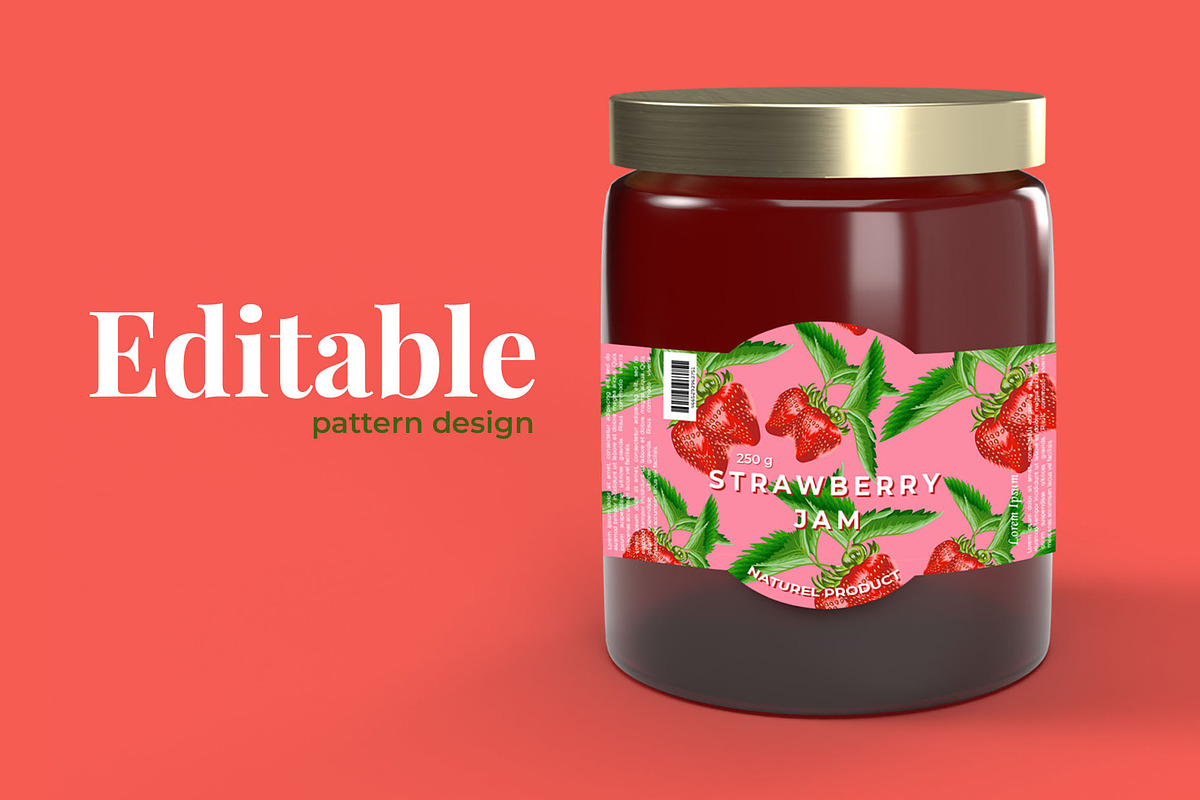 Strawberry Seamless Pattern, a Pattern Graphic by Dawnside Graphic (Photo 3 of 5)