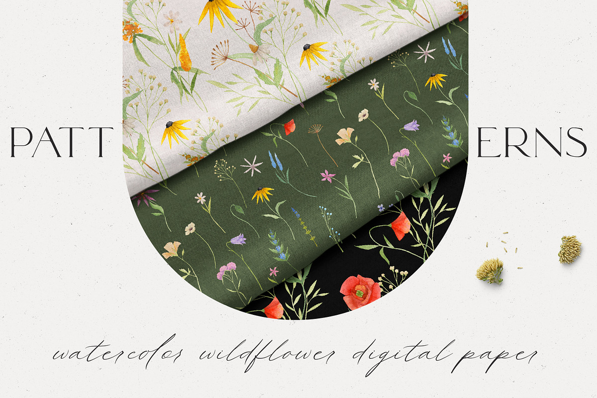 Watercolor Wildflowers Collection, an Illustration by Alisha Gronska (Photo 5 of 10)