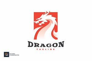 Dragon Silhouette Logo Design