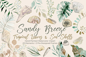 Sandy Breeze - Beachy Watercolor Set