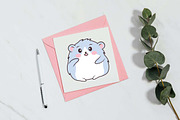 16 Cute Blue Hamster Mouse Character, an Animal Illustration by jongcreative (Thumbnail 3 of 6)