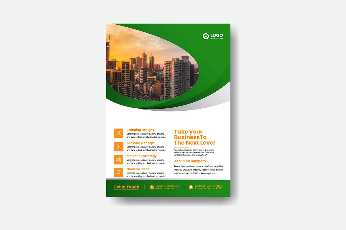 Corporate Flyer Design Template, a Flyer Template by Creative Design Store