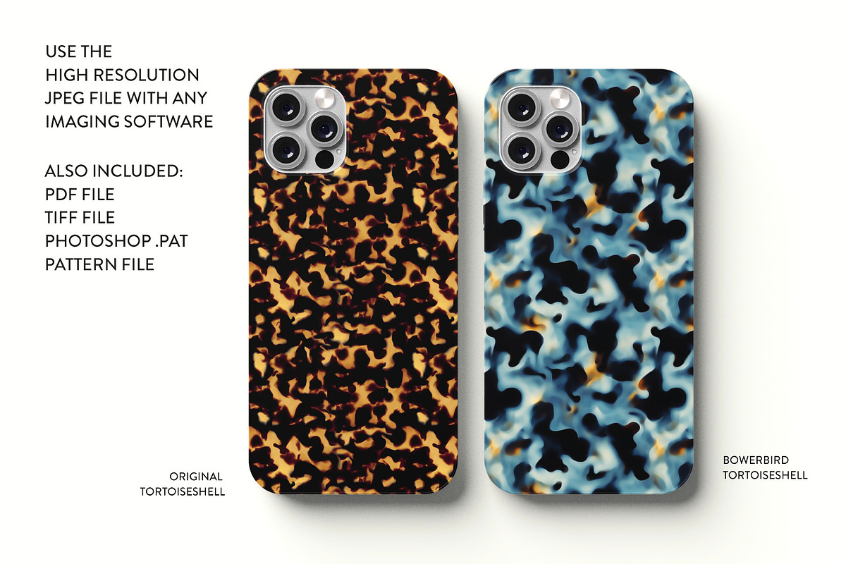 Bowerbird Tortoiseshell Pattern, a Pattern Graphic by Leysa Flores (Photo 2 of 11)