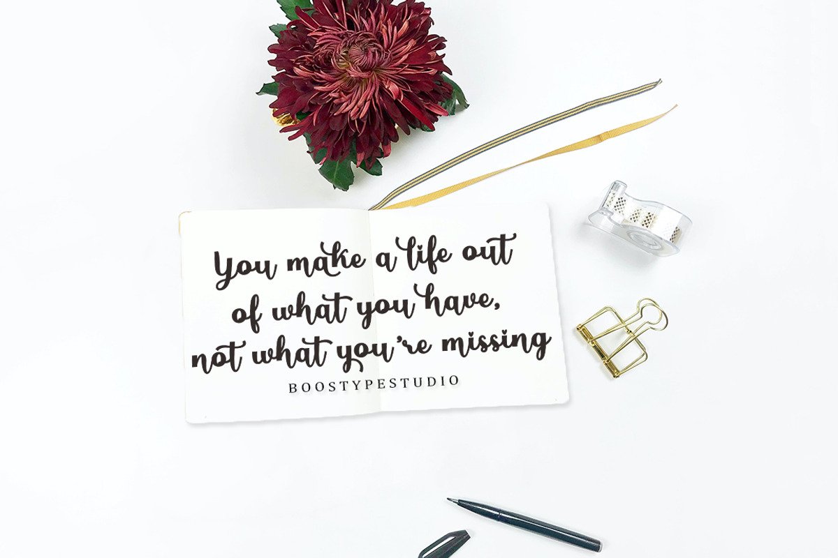 Arora Script, a Script Font by Bosstype Studio (Photo 5 of 6)
