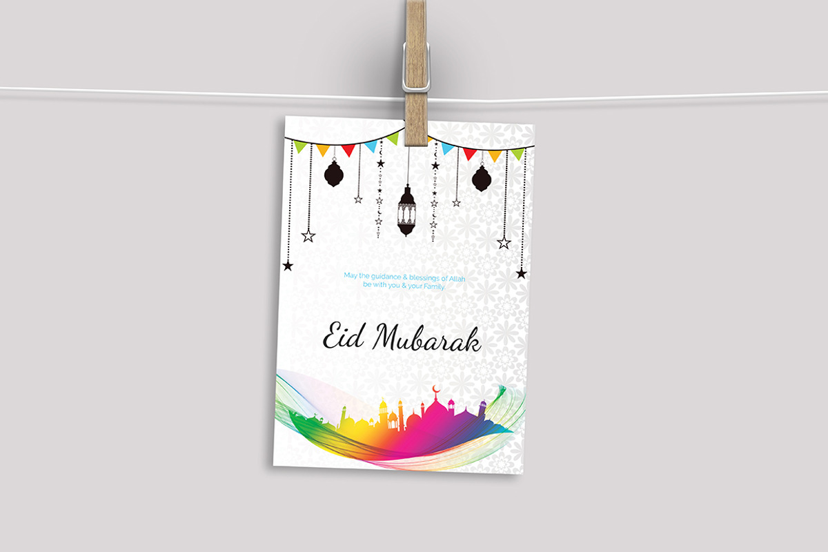Eid Mubarak Card, a Card Template by Rimana_Templatehive (Photo 3 of 4)