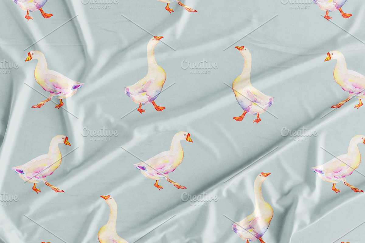 Spring Watercolor Patterns Set, a Pattern Graphic by Olexandra Mur (Photo 4 of 8)