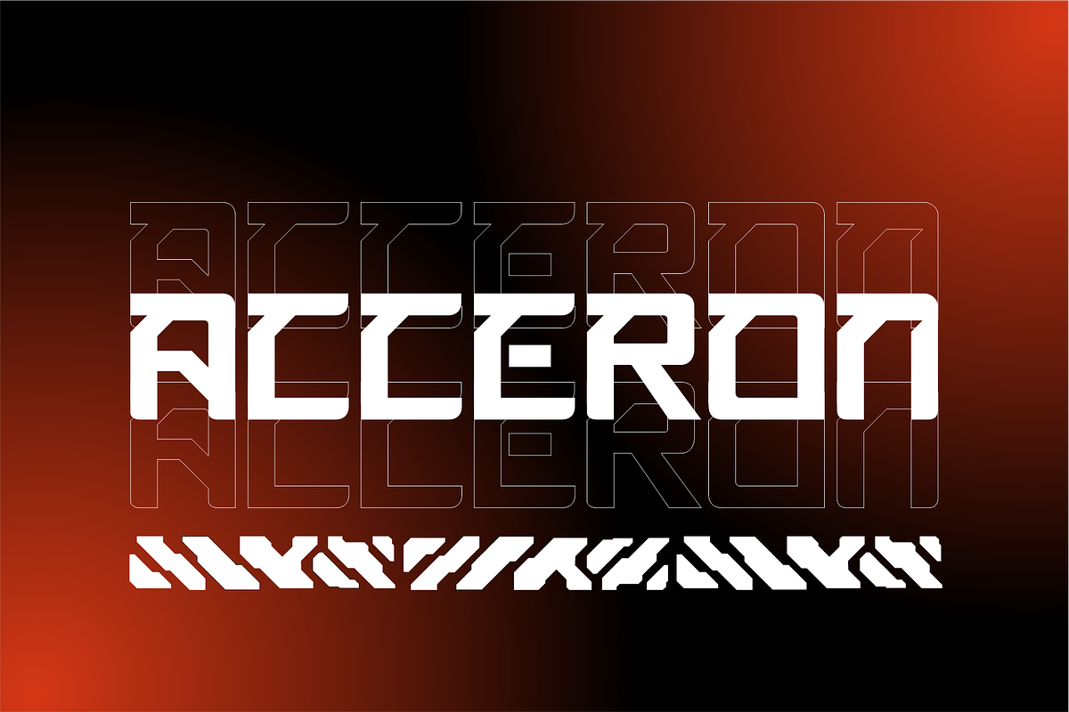 Bareon - Modern Futuristic Display, a Sans Serif Font by Vroz Studio (Photo 6 of 8)