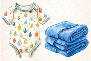 Baby’s 1st Blue Christmas Clipart, an Illustration by Libby Wishes (Thumbnail 3 of 7)