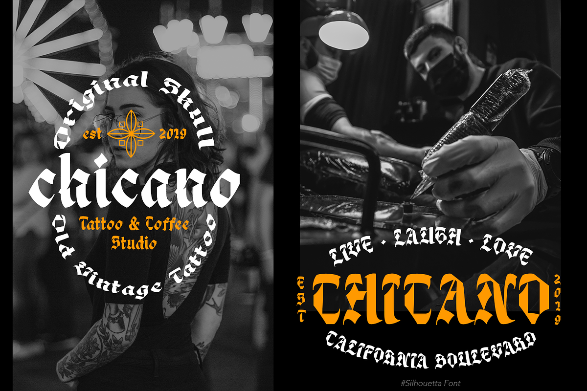 Silhouetta Blackletter, a Blackletter Font by TypeClassHeroes (Photo 4 of 15)