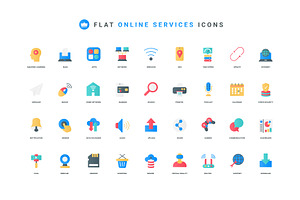 Online services download icons, an Object Illustration by Lemberg Vector