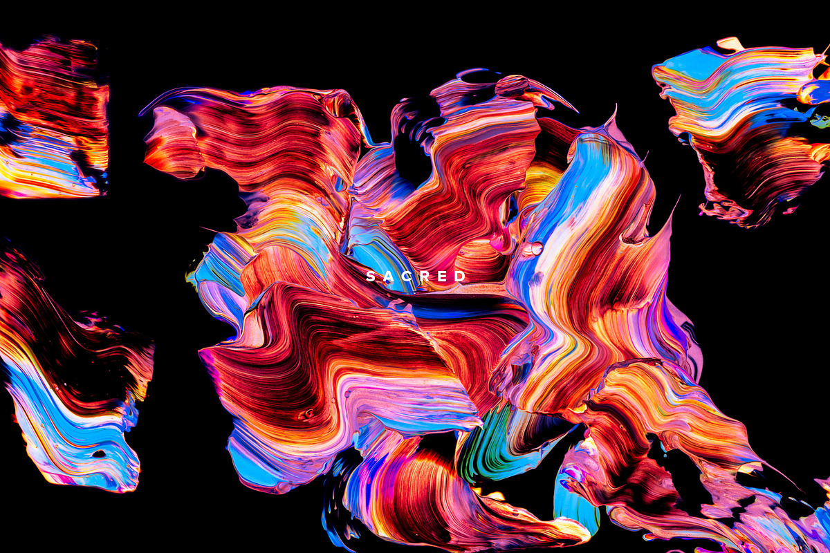 Sacred: Vibrant Paint Textures, a Texture Graphic by Chroma Supply (Photo 9 of 11)
