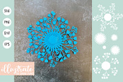 Paper Cutting Flowers SVG Bundle, an Illustration by illuztrate (Thumbnail 5 of 11)