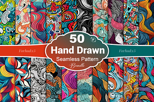 Hand Drawn Abstract Seamless Pattern, a Pattern Graphic by Forhadx5
