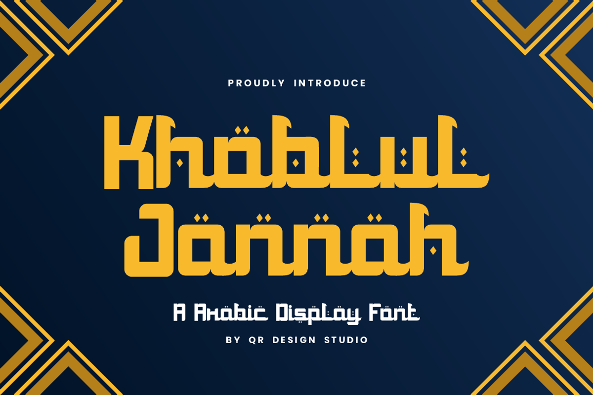 Khoblul Jannah - Arabic Font, a Sans Serif Font by QR Design Studio (Photo 1 of 6)