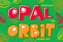 Opal Orbit - Layered Font