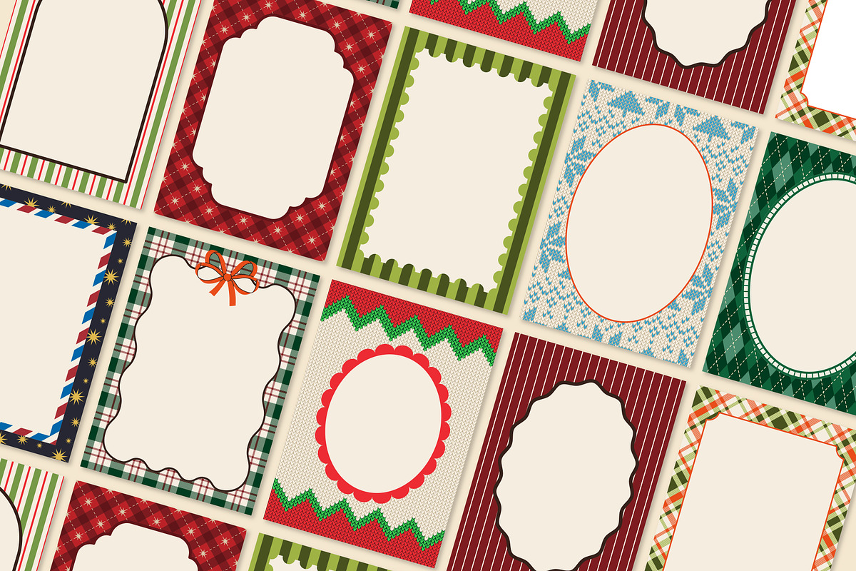 Cozy Christmas Patterns & Frames, a Pattern Graphic by AnnArt (Photo 7 of 9)