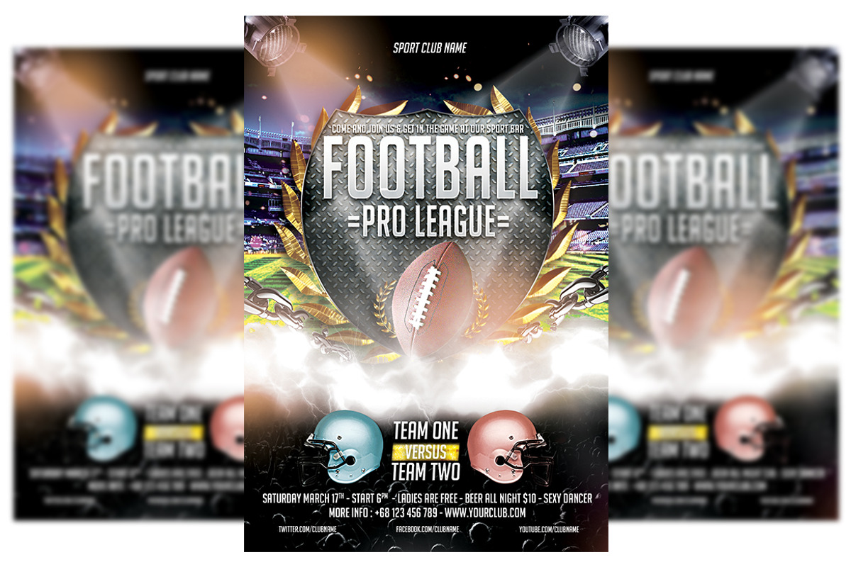 Sport Bundle - 5 in 1, a Flyer Template by imadeDesign (Photo 2 of 5)