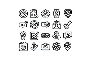 Confirming and verifying check mark, an Object Graphic by pikepicture