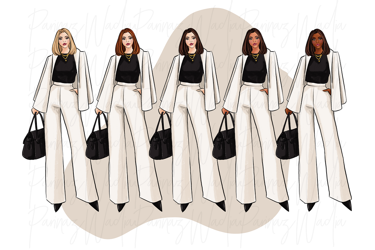 Fashion Girls 52 clipart png, a Person Illustration by Parinaz Wadia Design (Photo 7 of 10)