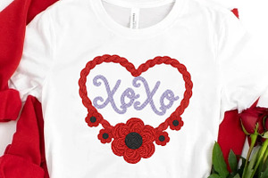 Xoxo- Valentin's Day Sublimation PNG, an Illustration by DreamCafeArt
