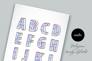 Modern holographic alphabet 