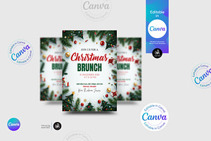 Christmas Brunch Flyer Template, a Flyer Template by Aam360