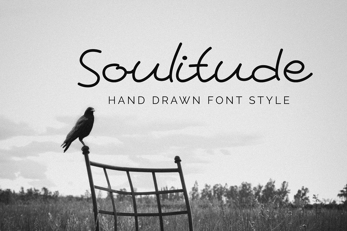 Soulitude - Hand drawn style font