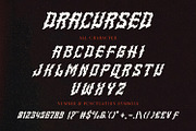 Dracursed - Death metal Font, a Script Font by AQR Studio (Thumbnail 3 of 8)