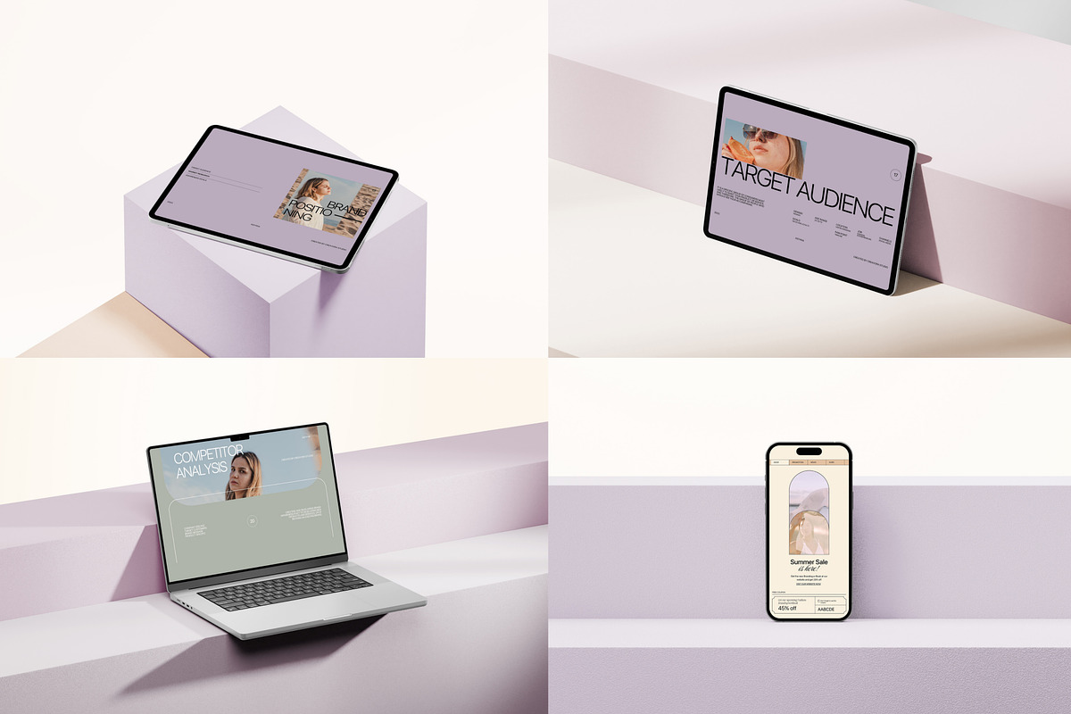 Asyana - Minimal Mockup Bundle, a Device Mockup by Creavora (Photo 1 of 8)