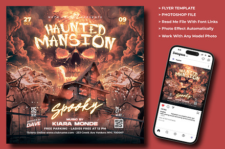 Halloween Flyer Template preview 2