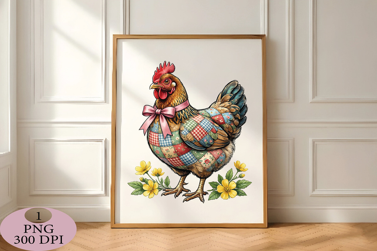 Chicken Sublimation Png, an Illustration by Daily.Designs (Photo 4 of 5)