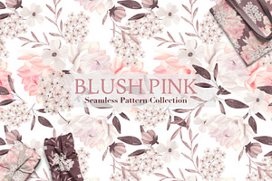 Blush Pink Floral Pattern Collection