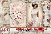 Lace fashion Junk Journal Kit part 4, a Person Illustration by CraftArtStory (Thumbnail 1 of 6)