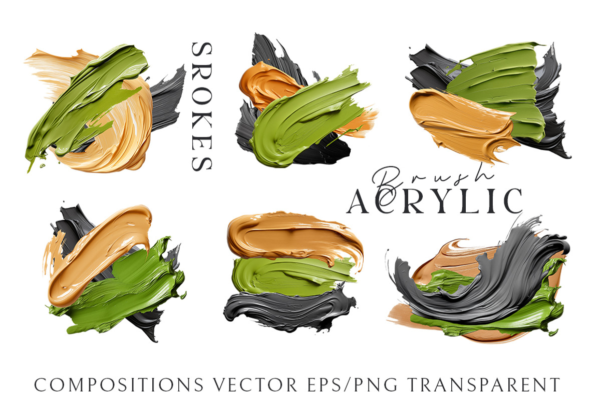 Acrylic Brush Strokes, an Object Graphic by Evgeniia (Photo 2 of 10)