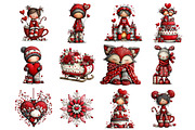 valentines day Clipart, an Illustration by DreamArtGraphic (Thumbnail 4 of 4)