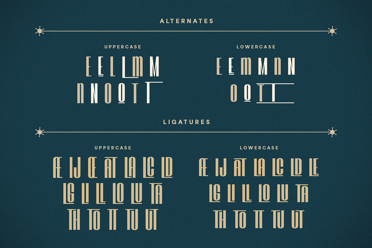 Hustlers - Art Deco Font, a Sans Serif Font by Krismagraph (Photo 7 of 12)