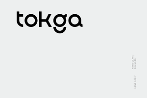 Tokga font, a Sans Serif Font by baqoos